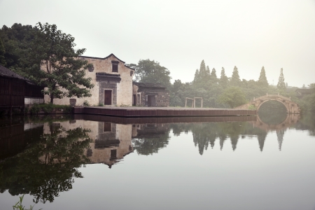 The scenery of Wuzhen, one of the Chinese ancient townの写真素材