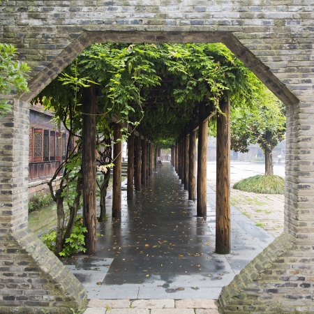 The scenery of Wuzhen, one of the Chinese ancient townの写真素材