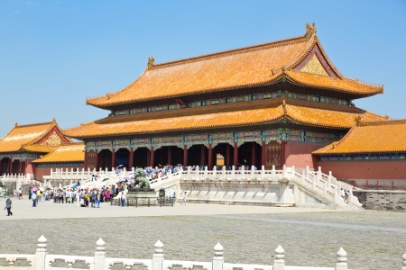 Beautiful view of the Forbidden City in Beijing, Chinaのeditorial素材