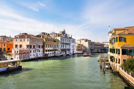 Panoramic view of Canal Grande  in Venice, Italyのeditorial素材