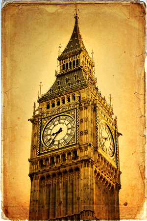 Houses of Parliament and Big Ben in Westminster, London.の写真素材