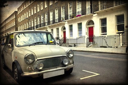 Classic British car on the streets of London
