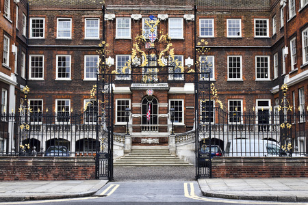 LONDON, UNITED KINGDOM - AUGUST 3: College of Arms London on August 3, 2010. The College of Arms Royal Corporation building in London, United Kingdom.のeditorial素材