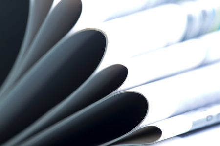 Magazine isolated on the white backgroundの写真素材