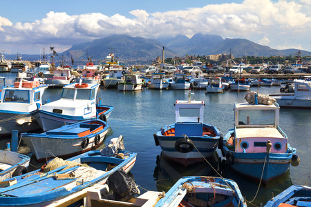 The sea at Porticello near Bagheria, Sicilyのeditorial素材