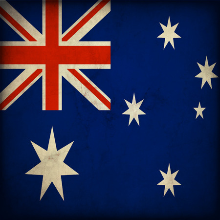 Vintage style. Australia flag grungeの写真素材