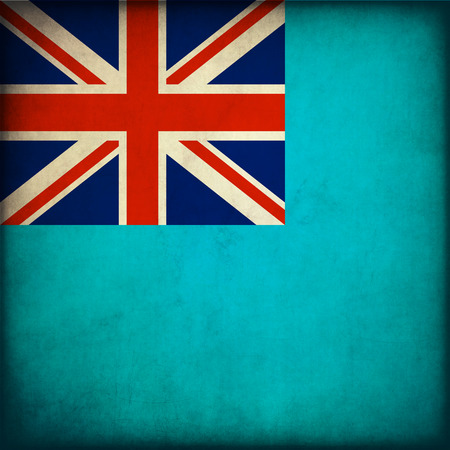 Vintage style. Fiji grunge flagの写真素材