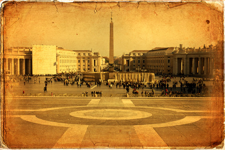 St. Peter's Basilica, St. Peter's Square, Vatican City. Rome のeditorial素材