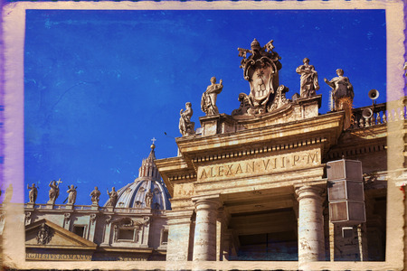 St. Peter's Basilica, St. Peter's Square, Vatican City. Rome のeditorial素材