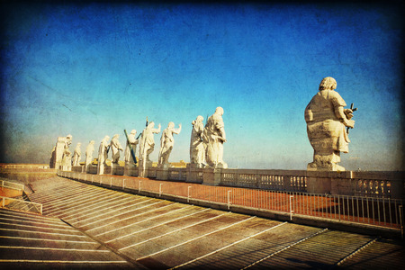 St. Peter's Basilica, St. Peter's Square, Vatican City. Rome のeditorial素材