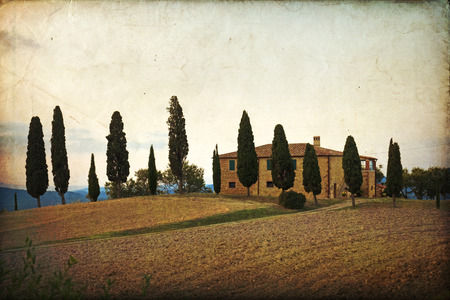 The landscape of the Tuscany. Italyの写真素材