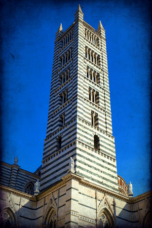 Siena Cathedral, dedicated to the Assumption of the Blessed Virgin Mary. Siena. Italyの写真素材