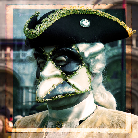 Carnival of Venice, beautiful masks at St. Mark's Squareの写真素材