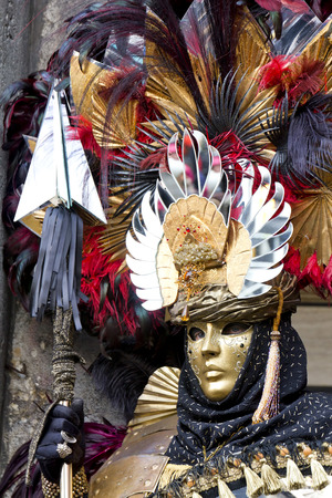 Carnival of Venice, beautiful masks at St. Mark's Squareのeditorial素材