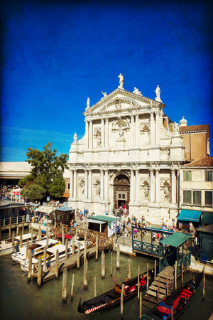 Chiesa di Santa Maria di Nazaret in Venice, Italy  Due the proximity to the Santa Lucia railway station, it is a monument widely seen in the cityのeditorial素材