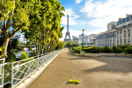 View of the Eiffel tower in Paris. Paris beautiful destinations in Europeのeditorial素材