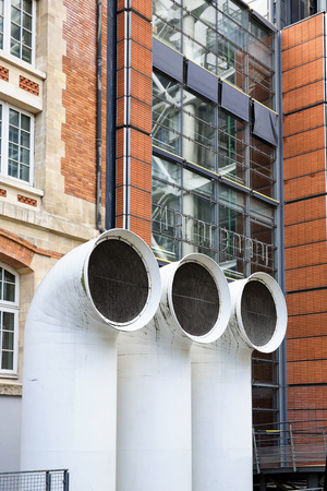 The Pompidou cultural center in Paris, Franceの写真素材
