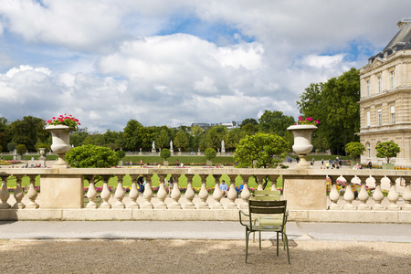 The beautiful view of the Luxembourg Gardens in Paris, Franceのeditorial素材