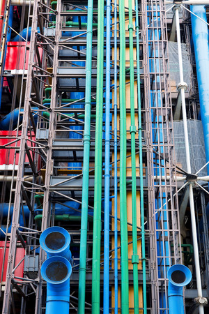 PARIS, FRANCE, August 6, 2014: The Pompidou cultural center in Paris, Franceのeditorial素材