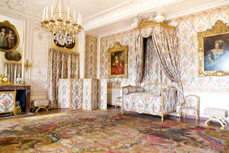 VERSAILLES, FRANCE - August 7, 2014: Interior of Chateau de Versailles (Palace of Versailles) near Paris on August 7, 2014, France. Versailles palace is in UNESCO World Heritage Site list since 1979.のeditorial素材