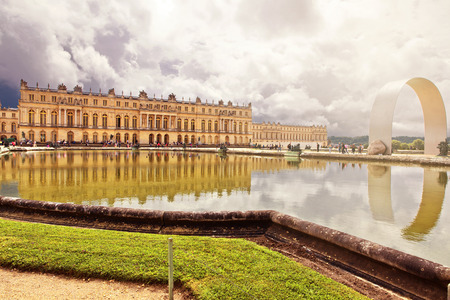 Royal Garden in the Versailles Castle, Paris, France, Unescoのeditorial素材