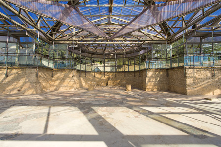 Mosaics in Villa Romana del Casale, Piazza Armerina, Sicilia, Italyのeditorial素材