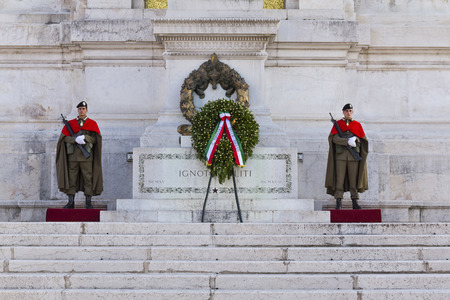 National monument to Vittorio Emanuele II (Victor Emmanuel II) or Altare della Patria (Altar of the Fatherland), Rome, Italyのeditorial素材