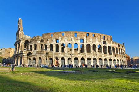 The beautiful view of the Great Colosseum, Rome, Italyの写真素材
