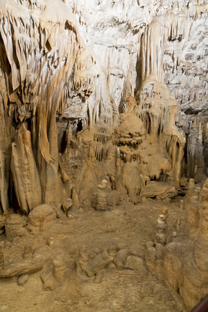 The beautiful view of a Postojna grotte in Sloveniaの写真素材