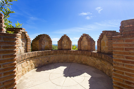 Colomares castle in memory of Christopher Colomb at Benalmadena in Spainのeditorial素材