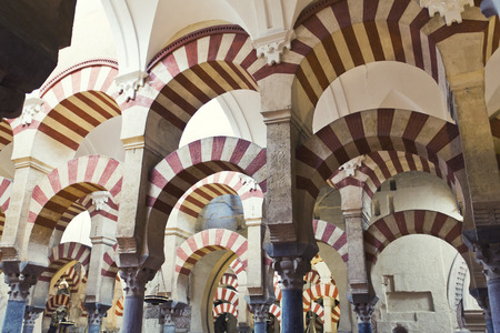 Inside the Grand Mosque Mezquita cathedral of Cordoba, Andalusia, Spainのeditorial素材