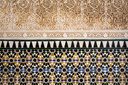 The Hall of the Abencerrajes, Sala de los Abencerrajes, at Royal complex of Alhambra, Granada, Andalusia, Spainのeditorial素材