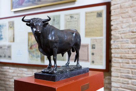 The famous Plaza de toros, bullfight arena, in Seville, Andalusia, Spainのeditorial素材