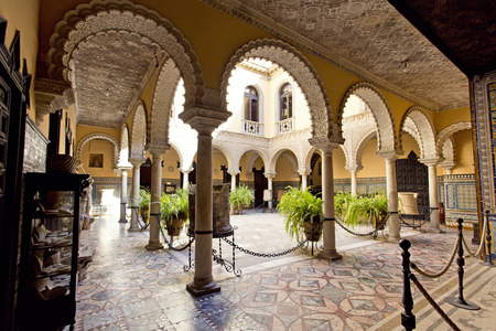 Palace of the Countess of Lebrija in Seville, Andalusia, Spainのeditorial素材