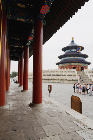 BEIJING, CHINA, 2013 June, 20: tourists visiting the Temple of Heaven in Beijing, Chinaのeditorial素材