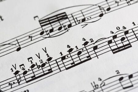 Music, sheet music, background. The beauty of musicの写真素材