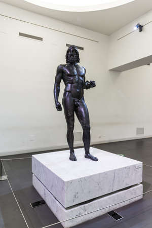 REGGIO CALABRIA, ITALY 2021, August 05: Visiting the archaeological museum of Reggio Calabriaのeditorial素材