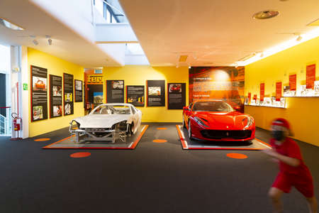 MARANELLO, ITALY 2021, August 10: Ferrari Museum in Maranello, province of Modena, Emilia Romagnaのeditorial素材