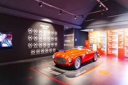 MARANELLO, ITALY 2021, August 10: Ferrari Museum in Maranello, province of Modena, Emilia Romagnaのeditorial素材