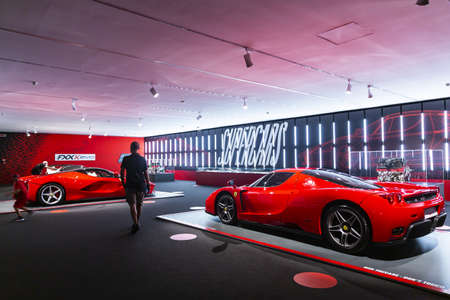 MARANELLO, ITALY 2021, August 10: Ferrari Museum in Maranello, province of Modena, Emilia Romagnaのeditorial素材