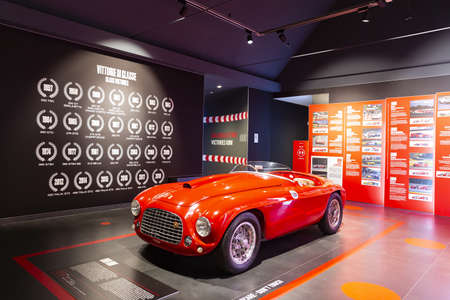 MARANELLO, ITALY 2021, August 10: Ferrari Museum in Maranello, province of Modena, Emilia Romagnaのeditorial素材