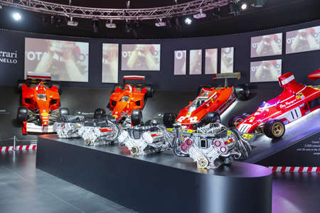 MARANELLO, ITALY 2021, August 10: Ferrari Museum in Maranello, province of Modena, Emilia Romagna