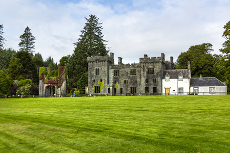 Beautiful view of Armadale Castle, in the Isle of Skye, Scotlandのeditorial素材