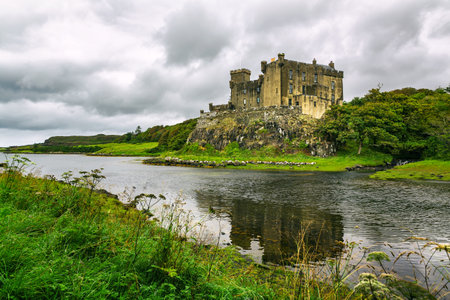 Dunvegan Castle is a castle located in Dunvegan, a small town in Scotland, on the Isle of Skyeのeditorial素材