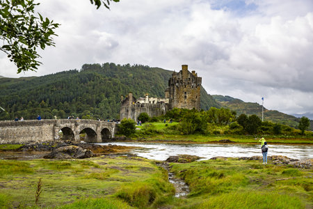 Beautiful view of Eilean Donan Castle, Scotlandのeditorial素材