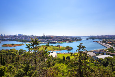View of Istanbul from the famous Pierre Loti Hillのeditorial素材