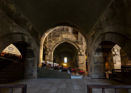 Saruhan Caravanserai is located in Nevsehir province on the road to Kayseri, in Turkey