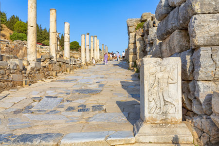 Beautiful view of Ephesus, a very important archaeological site in southwestern Turkey
