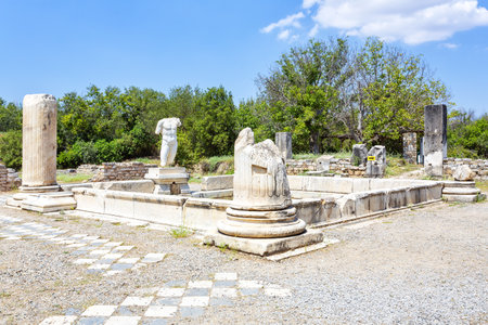 Aphrodisias is a Greco-Hellenistic city of Caria, in the Meander Valley, in Turkeyの写真素材