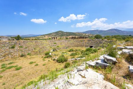 Aphrodisias is a Greco-Hellenistic city of Caria, in the Meander Valley, in Turkeyの写真素材